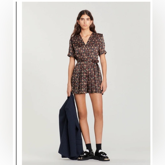 Sandro Paris Flowing Playsuit - Picture 3 of 6